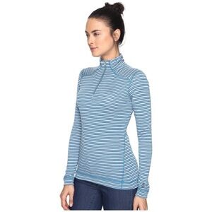 Smartwool Women's Xs Merino 250 Base Layer Pattern 1/4 Zip  Sweatshirt